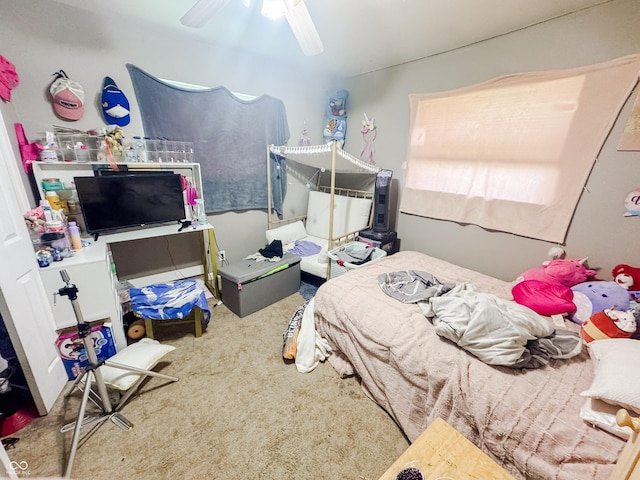3613 N Locust St, Muncie, IN 47304 - carpeted bedroom with ceiling fan