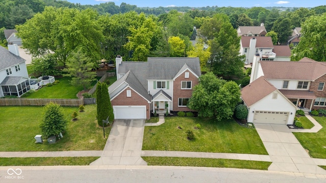 14492 Cotswold Ln, Carmel, IN 46033 - aerial perspective of suburban area
