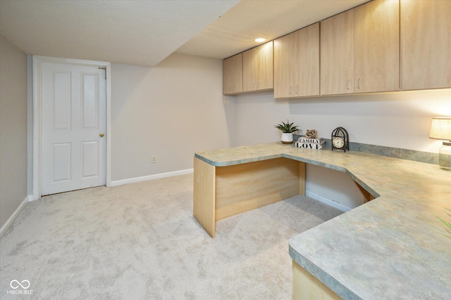 14492 Cotswold Ln, Carmel, IN 46033 - unfurnished office featuring built in study area and light carpet