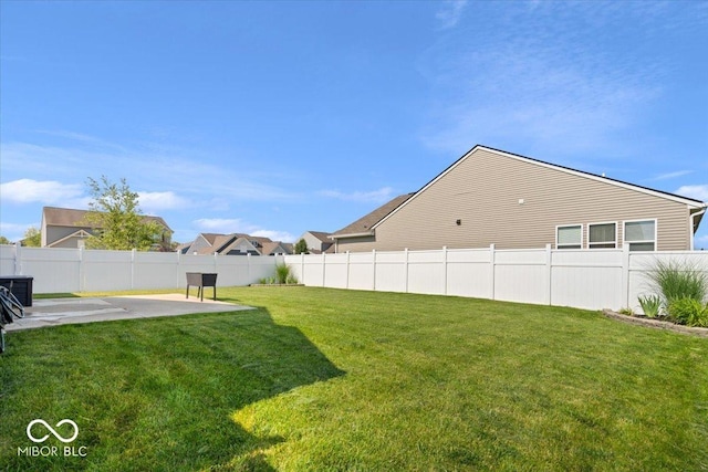 4420 Wild Turkey Dr, Indianapolis, IN 46239 - fenced backyard with a patio