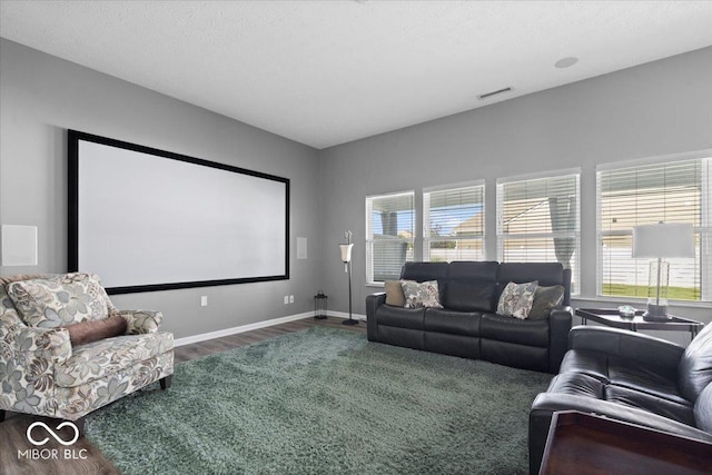 4420 Wild Turkey Dr, Indianapolis, IN 46239 - home theater with wood finished floors and baseboards