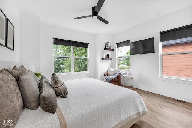 1834 Rosette Way, Indianapolis, IN 46202 - bedroom with wood finished floors and ceiling fan