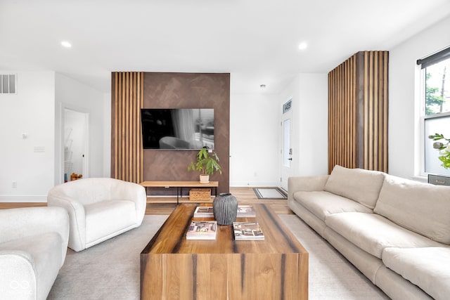 1834 Rosette Way, Indianapolis, IN 46202 - living room featuring recessed lighting and wood finished floors