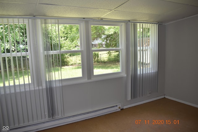 9016 Neptune Dr, Indianapolis, IN 46229 - unfurnished sunroom with baseboard heating