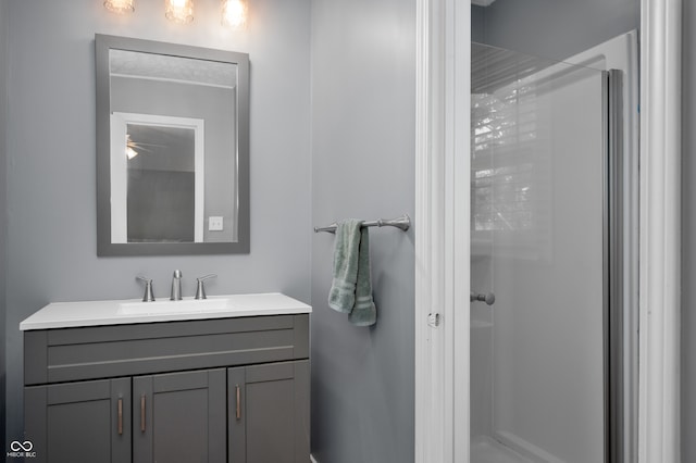 1031 Lancashire Ln, Pendleton, IN 46064 - bathroom featuring a shower stall and vanity