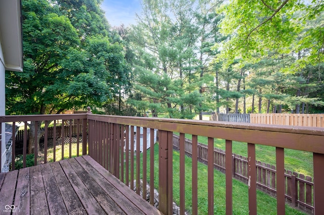 1031 Lancashire Ln, Pendleton, IN 46064 - wooden deck featuring a fenced backyard