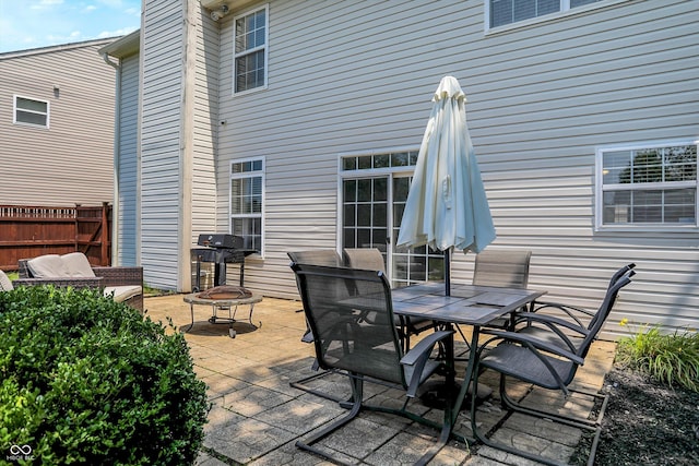 12322 Cool Winds Way W, Fishers, IN 46037 - view of patio / terrace with outdoor dining area