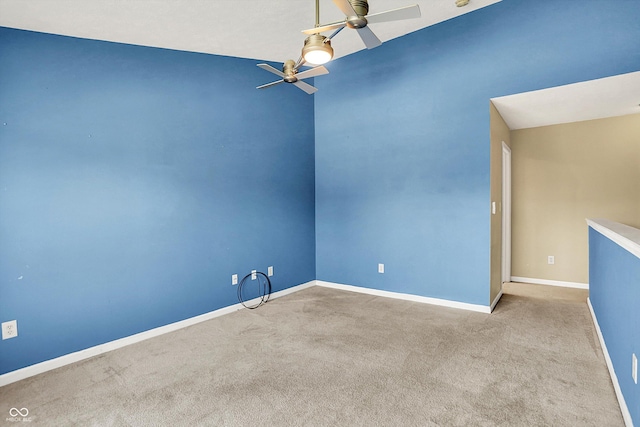 12322 Cool Winds Way W, Fishers, IN 46037 - empty room with a ceiling fan and carpet