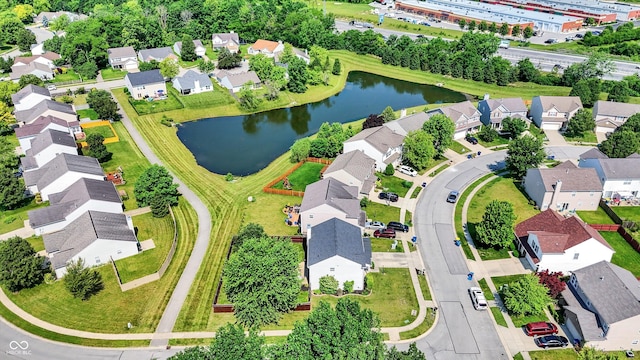12322 Cool Winds Way W, Fishers, IN 46037 - aerial perspective of suburban area with a large body of water