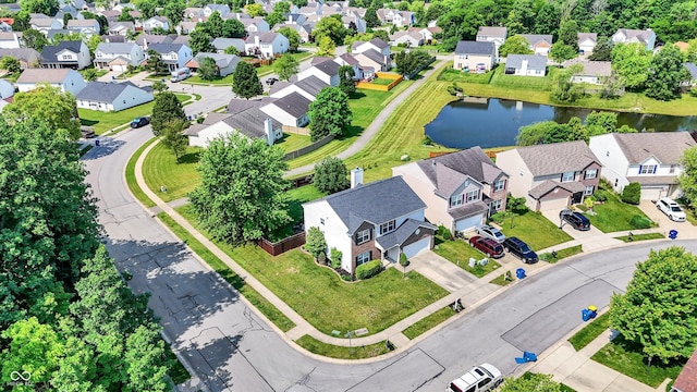 12322 Cool Winds Way W, Fishers, IN 46037 - aerial perspective of suburban area with a large body of water