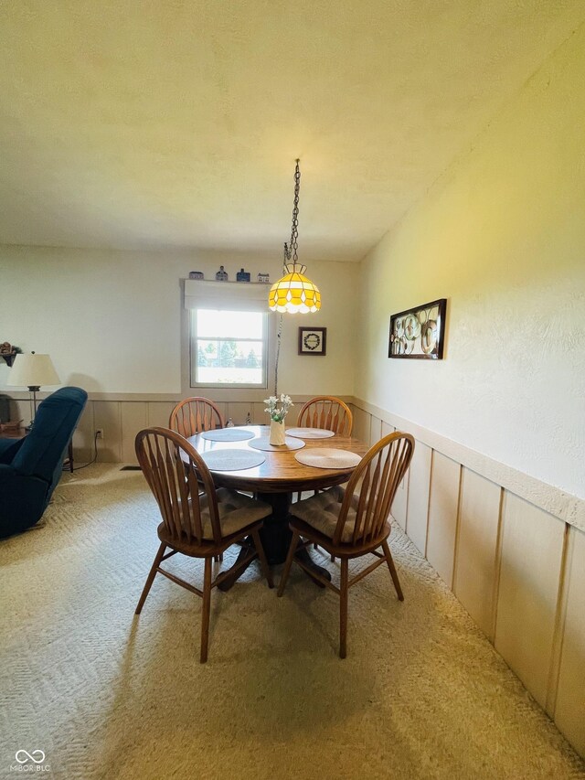 1008 Whispering Trl, Greenfield, IN 46140 - dining room featuring a wainscoted wall and light colored carpet