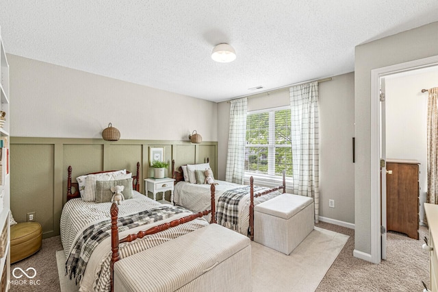 12259 Sweet Creek Trl, Fishers, IN 46037 - bedroom with light colored carpet and a textured ceiling
