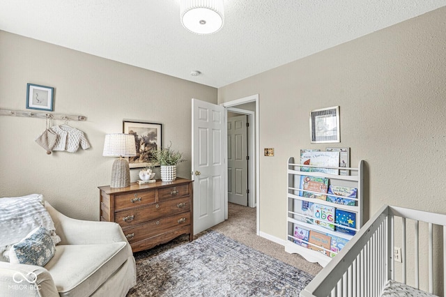 12259 Sweet Creek Trl, Fishers, IN 46037 - bedroom with carpet flooring and a textured ceiling