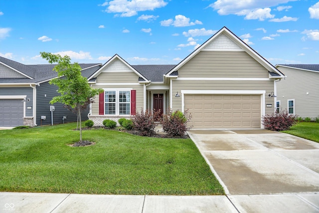2612 Ruffian Dr, Westfield, IN 46074 - view of front of house featuring a front yard, driveway, and a garage