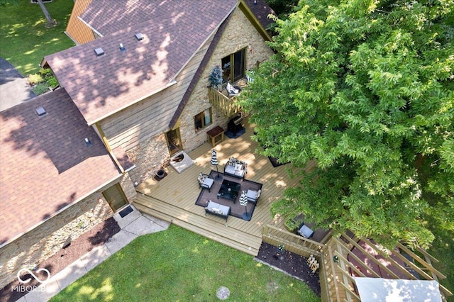 6975 Milhouse Rd, Indianapolis, IN 46221 - aerial overview of property's location