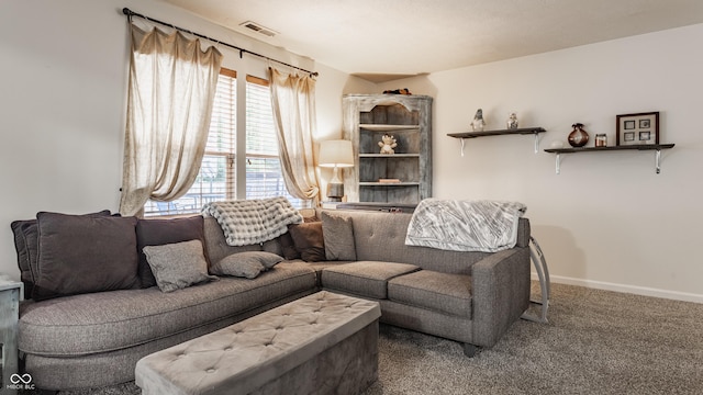 1112 Halifax Ct, Indianapolis, IN 46231 - carpeted living area featuring baseboards