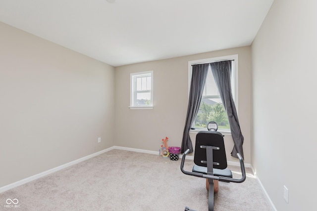 11840 Crossbill Ct, Noblesville, IN 46060 - workout area featuring carpet floors
