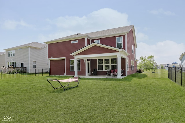 11840 Crossbill Ct, Noblesville, IN 46060 - back of property featuring a patio area and a fenced backyard