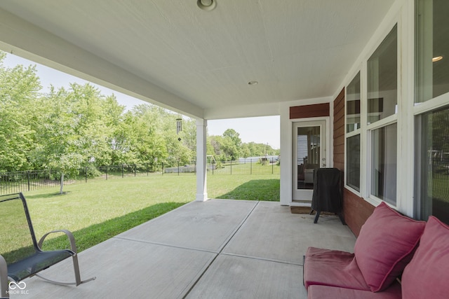 11840 Crossbill Ct, Noblesville, IN 46060 - fenced backyard with a patio area