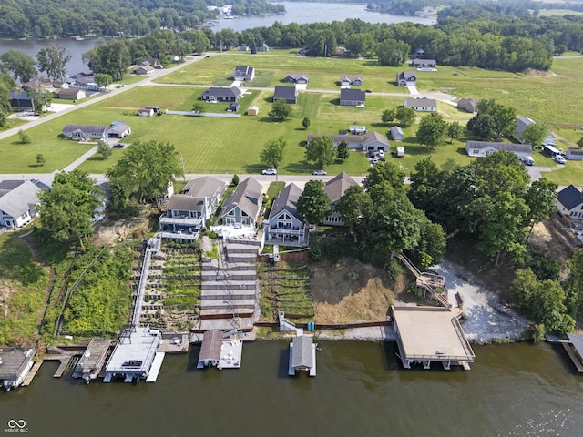 5823 E Sheridan Rd, Monticello, IN 47960 - aerial view of property and surrounding area with a large body of water and nearby suburban area