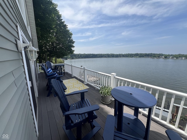 5823 E Sheridan Rd, Monticello, IN 47960 - deck with a water view