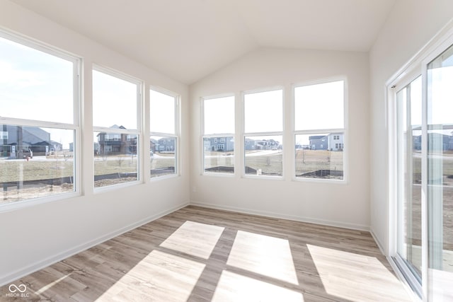 18955 Seaforth Way, Westfield, IN 46074 - unfurnished sunroom featuring wood finished floors and lofted ceiling