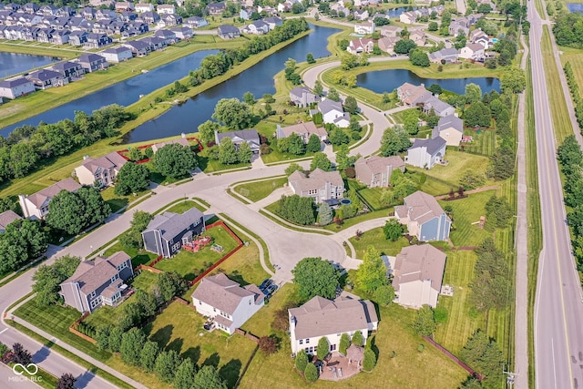 14109 Secretariat Ct, Carmel, IN 46074 - aerial view of property and surrounding area featuring nearby suburban area and a large body of water
