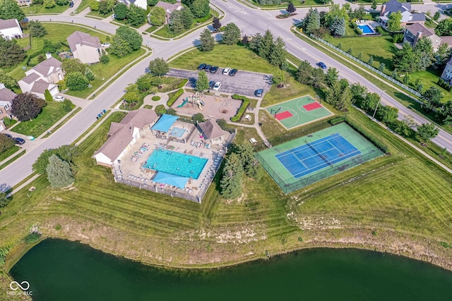 14109 Secretariat Ct, Carmel, IN 46074 - aerial view of property and surrounding area featuring a nearby body of water