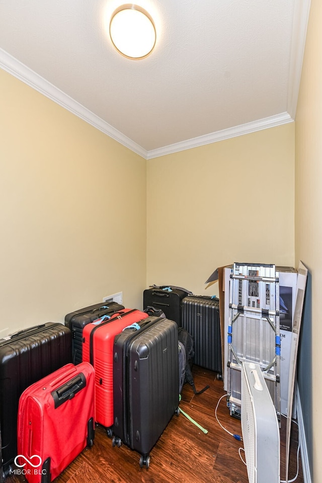 14109 Secretariat Ct, Carmel, IN 46074 - miscellaneous room featuring crown molding and wood finished floors