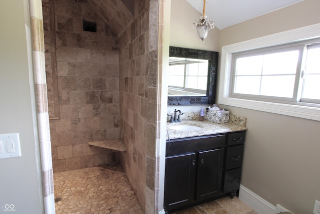 2825 E 216th St, Cicero, IN 46034 - full bath featuring vanity and tiled shower