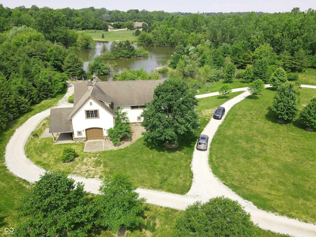 2825 E 216th St, Cicero, IN 46034 - aerial view of property and surrounding area with a nearby body of water