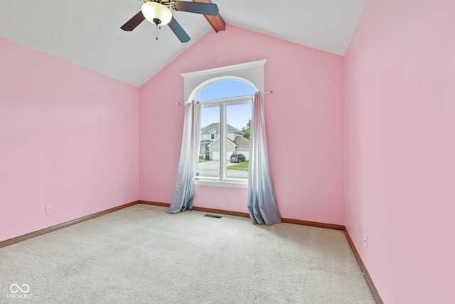 5274 Brooks Bnd, Greenwood, IN 46143 - spare room with a ceiling fan and carpet flooring