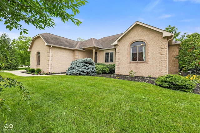 5274 Brooks Bnd, Greenwood, IN 46143 - ranch-style house featuring a front yard and brick siding