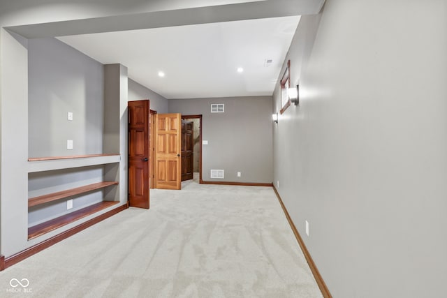 5274 Brooks Bnd, Greenwood, IN 46143 - below grade area with light colored carpet and recessed lighting