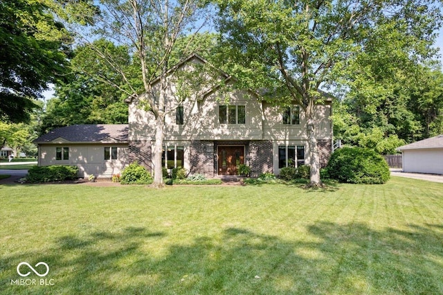 54 Horseshoe Ln, Carmel, IN 46033 - view of front facade featuring a front yard