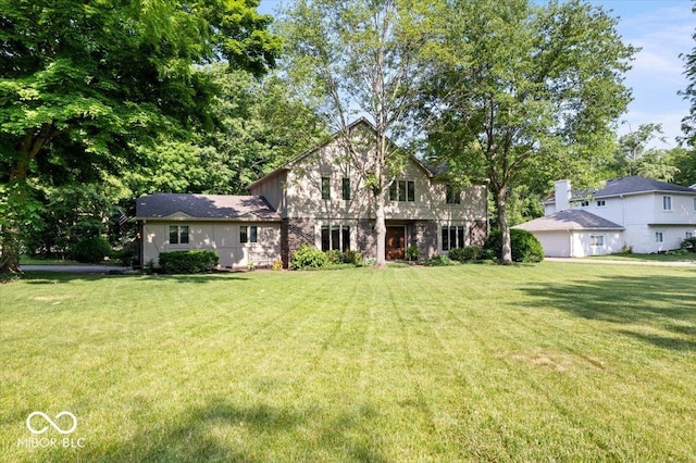 54 Horseshoe Ln, Carmel, IN 46033 - view of front of home featuring a front lawn