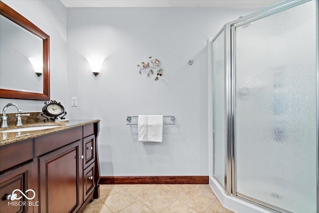 54 Horseshoe Ln, Carmel, IN 46033 - full bathroom with a stall shower and vanity