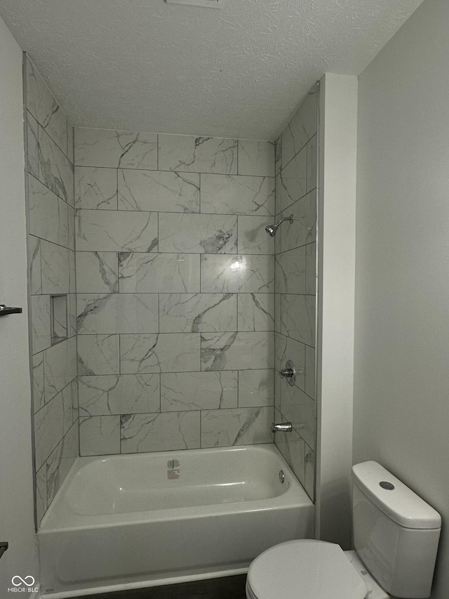 2127 Haines Ave, Indianapolis, IN 46221 - full bathroom featuring a textured ceiling and shower / bathtub combination