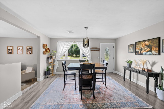 405 W Jacob St, Greencastle, IN 46135 - dining area with wood finished floors and baseboards