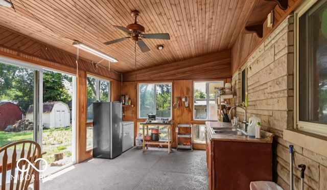 8217 S Talbott Ave, Indianapolis, IN 46227 - sunroom / solarium featuring a sink
