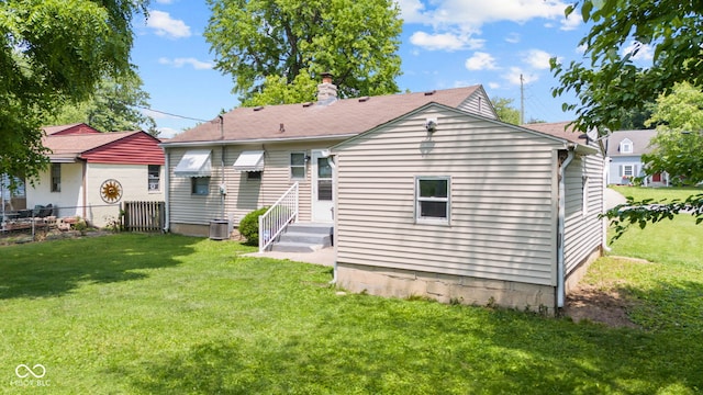 1020 N Ritter Ave, Indianapolis, IN 46219 - back of property with a chimney