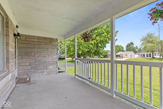 1020 N Ritter Ave, Indianapolis, IN 46219 - porch featuring a lawn