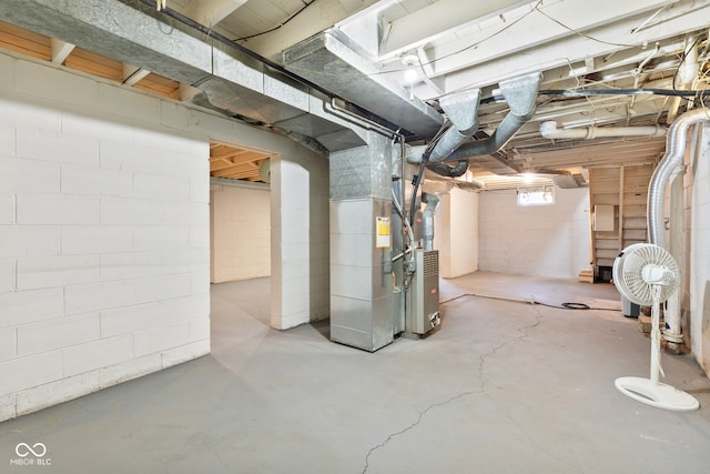 1020 N Ritter Ave, Indianapolis, IN 46219 - basement with heating unit
