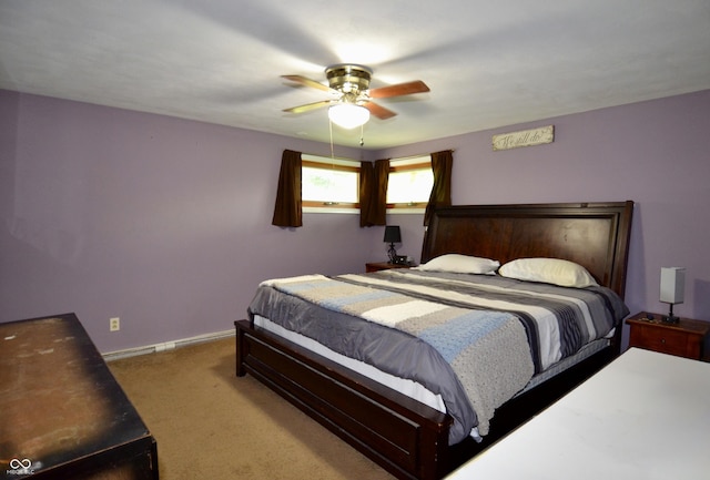 7150 Combs Rd, Indianapolis, IN 46237 - bedroom with carpet floors and ceiling fan