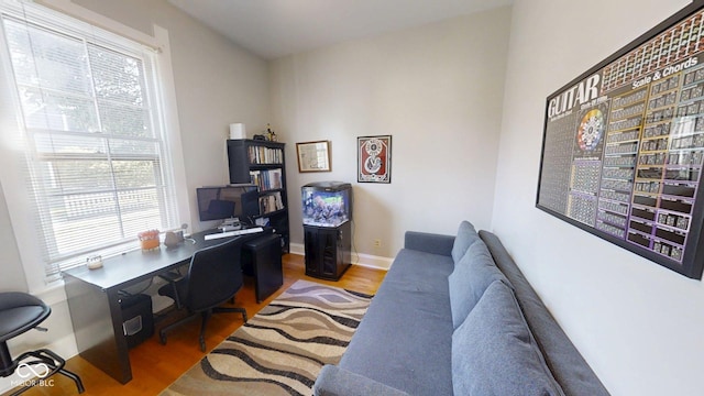 1002 N New Jersey St, Indianapolis, IN 46202 - home office featuring plenty of natural light and wood finished floors