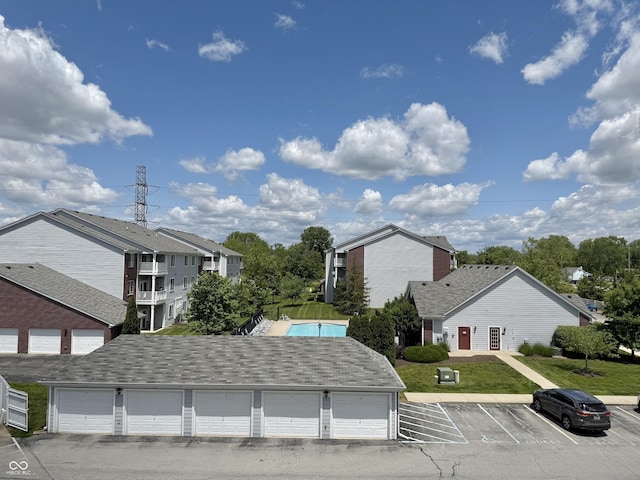 5019 Amber Creek Pl, Indianapolis, IN 46237 - view of property with community garages