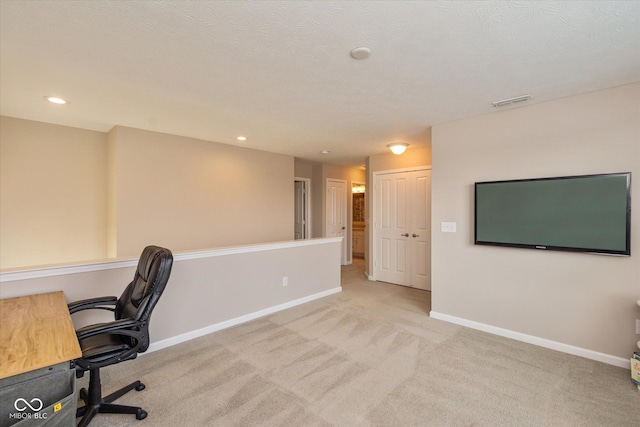 4642 Boyd Pl, Westfield, IN 46062 - office area with light carpet and recessed lighting