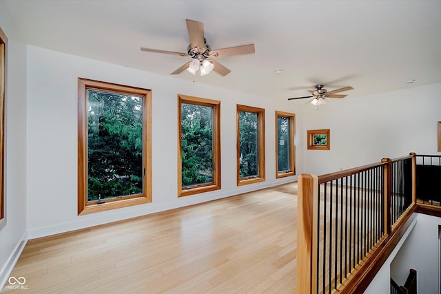 1065 E 76th St, Indianapolis, IN 46240 - hallway with an upstairs landing and light wood-type flooring