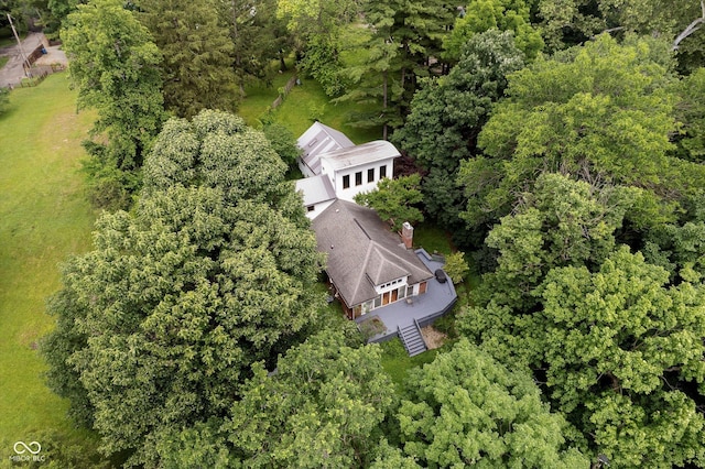1065 E 76th St, Indianapolis, IN 46240 - aerial view of property and surrounding area