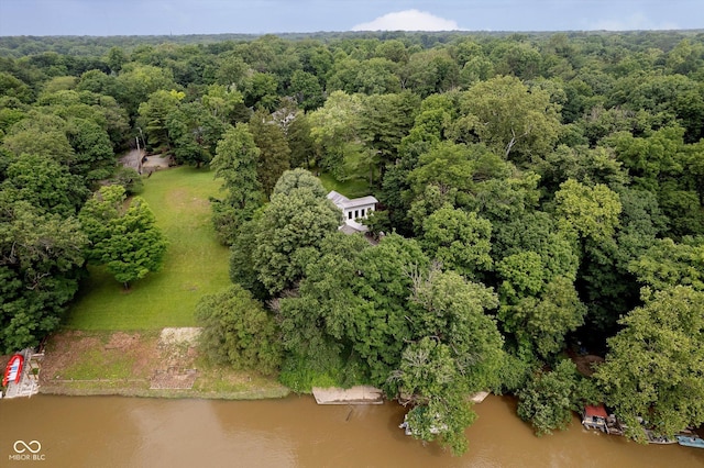 1065 E 76th St, Indianapolis, IN 46240 - drone / aerial view of a large body of water and a forest